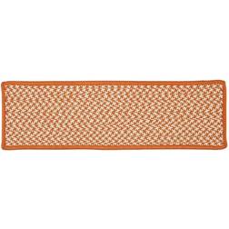 Colonial Mills Houndstooth Tweed Stair Treads Orange, Brown