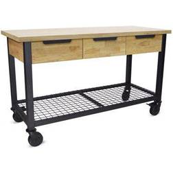 Duramax Rove 62 Industrial Metal & Wood Workbench