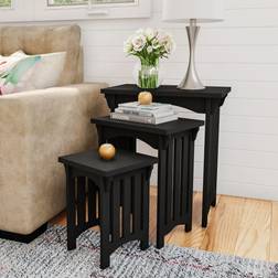 Lavish Home Black Traditional Nesting Table 2