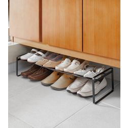 Yamazaki Adjustable Spacesaving Solution, Steel, Expandable Shoe Rack