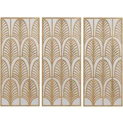 Pacific Lifestyle Metal Mirrored Gold Wanddeko 40x90cm 3Stk.