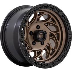 Fuel Off-Road D841 Runner Or Wheel, 15x8 with 5 on 4.5 Bolt Pattern Bronze With Black Ring