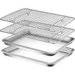 NutriChef Non Stick Baking Sheets, Cookie Oven Tray