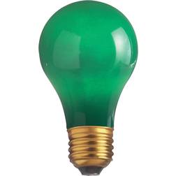 Satco Lighting S4986 Single 60 Watt Dimmable A19 Medium E26 Incandescent Bulb Green
