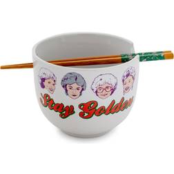 Silver Buffalo LLC. Bowls The Golden Girls 'Stay Golden' Ramen Bowl & Chopsticks