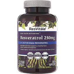 Twinlab ResVitale Resveratrol 250mg Anti