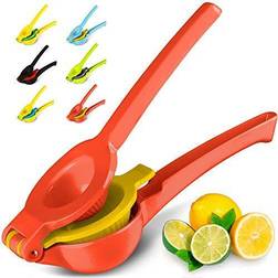 Zulay Kitchen Metal 2-In-1 Lemon Lime Squeezer Lemon Juice Press