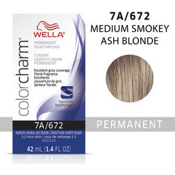 Wella Color Charm Liquid Permanent Hair Color 7A/672 Medium Smokey Blonde 1.4