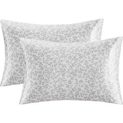 Madison Park Essentials Satin Luxury 2 Pillow Case Gray