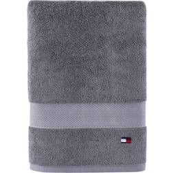 Tommy Hilfiger Modern American Solid Cotton Bath Towel Gray, Purple