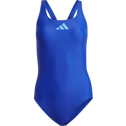 Adidas 3 Bar Logo Swimsuit - Semi Lucid Blue/Blue Fusion