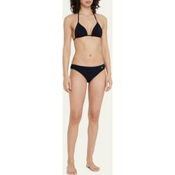 Triangle bikini top black