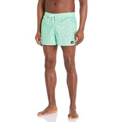 Adidas Men's Standard Classics Printed Swim Shorts, Pulse Mint/White