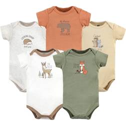 Hudson Baby Cotton Bodysuits 5-pack - Forest Deer (10118097)