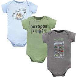 Hudson Baby Cotton Bodysuits 3-pack - Bug