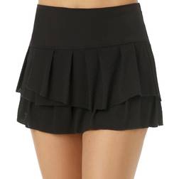 Lucky in Love Wavy Pleat Tier Skirt Women