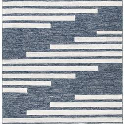 Safavieh Handmade Striped Kilim Blue, White 60x60"