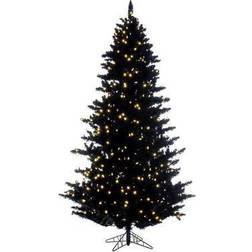Vickerman 7.5' 53" Flocked Black Fir Artificial Pre-lit Christmas Tree