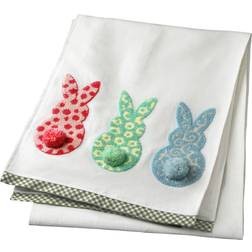 National Tree Company 72" Easter Bunny Runner Tablecloth White, Blue, Pink