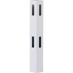 Essentials White Vinyl 2-Rail Ranch Fence Corner Post, 5