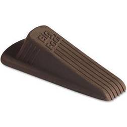 Big Foot Doorstop No Slip Rubber Wedge 2.25w x 4.75d x 1.25h Brown 2/Pack