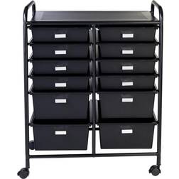 Honey Can Do 12-Drawer Rolling Trolley Table