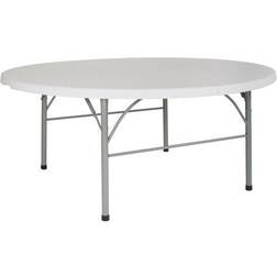 Flash Furniture 6-Foot Round Bi-Fold Event Trolley Table