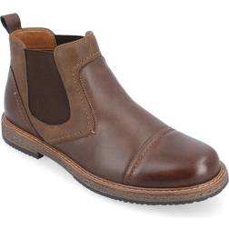 Vance Co. Lancaster Pull-on Chelsea Boots brown