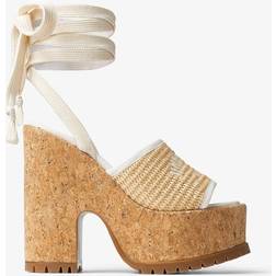 Jimmy Choo Gal Wedge Natural/Ecru