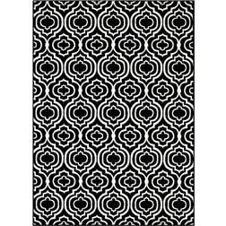 modway Moroccan Trellis White, Black 96x120"