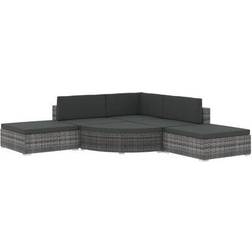 vidaXL 46742 Lounge-Set, Bord inkl. 3 Soffor