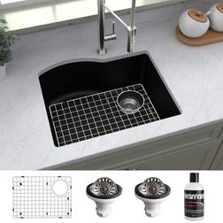 Karran Quartz X 20-3/4" Single Bowl Undermount Kitchen Sink Kit