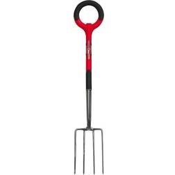 Radius Garden 20311 PRO Stainless Steel Digging Fork Red