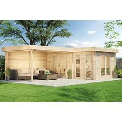 Gartenhaus Flachdach Modell Quinta ISO (Gebäudefläche )