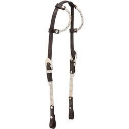 Tough-1 King Ferruled Double Ear Show Headstall