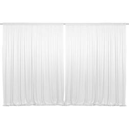 Lann s Linens Set of 2 Photography Backdrop Curtains 5ft x 7ft White Wedding Photo Background