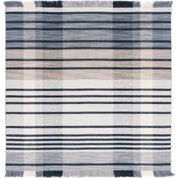 Safavieh Striped Kilim Fringe Gray, Black