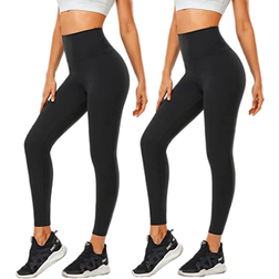 CTHH Women Tummy Control-High Waist Yoga Pants 2-pack