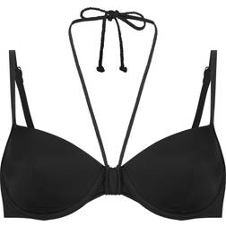 Hunkemöller Luxe Padded Underwired Bikini Top - Black