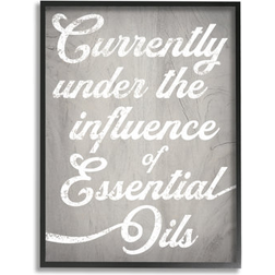 Stupell Industries Witty Essential Oils Humor Vintage Style Text Graphic Black Print Framed Art