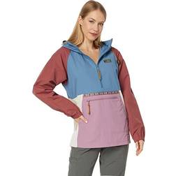L.L.Bean Mountain Classic Anorak Multicolor Bayside Blue/Iris Mauve Women's Clothing Multi