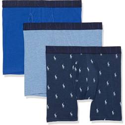 Polo Ralph Lauren Classic Fit Stretch Boxer Brief 3-Pack Royal Blue Assorted