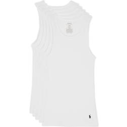 Polo Ralph Lauren Classic Fit Cotton Wicking Tanks 5-pack - White