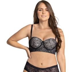 Leonisa Shapewear Strapless Contouring Lace Longline Bra, Black, Women's Victoria's Secret