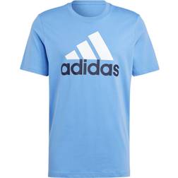 Adidas Essentials Single Jersey Big Logo T-shirt - Blue Fusion