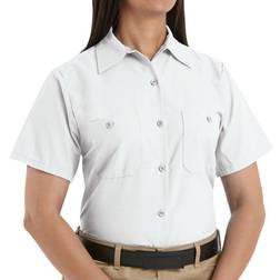 Red Kap Women's Standard Industrial Work Shirt, White