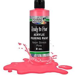 Pouring masters neon streak pink 8ozbottle water-based acrylic pouring paint