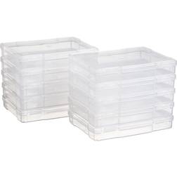 Iris 5" x 7" Photo Storage and Embellishement Craft Case, 10 Pack, Clear Clear