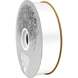 1 5/16 x 50 yds Acetate Satin Ribbon-white