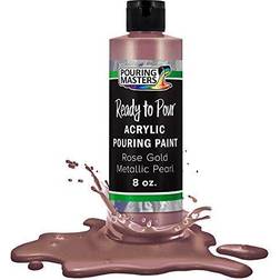 Pouring masters rose gold metallic pearl 8oz bottle water-based acrylic paint